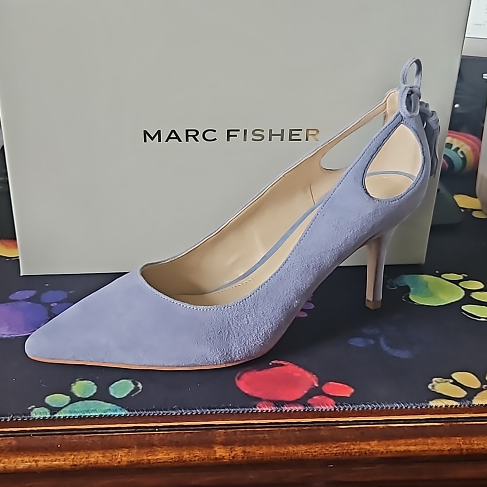 Marc Fisher Blue Suede Pumps